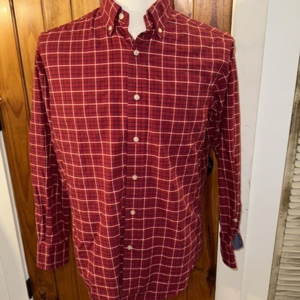 Daniel Cremieux Red Casual Button Down Shirt